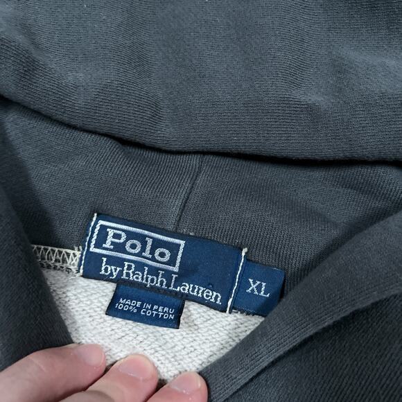 Polo Ralph Lauren Vintage 67 Military University After Hood Hoodie Sweatshirt XL - Picture 3 of 8